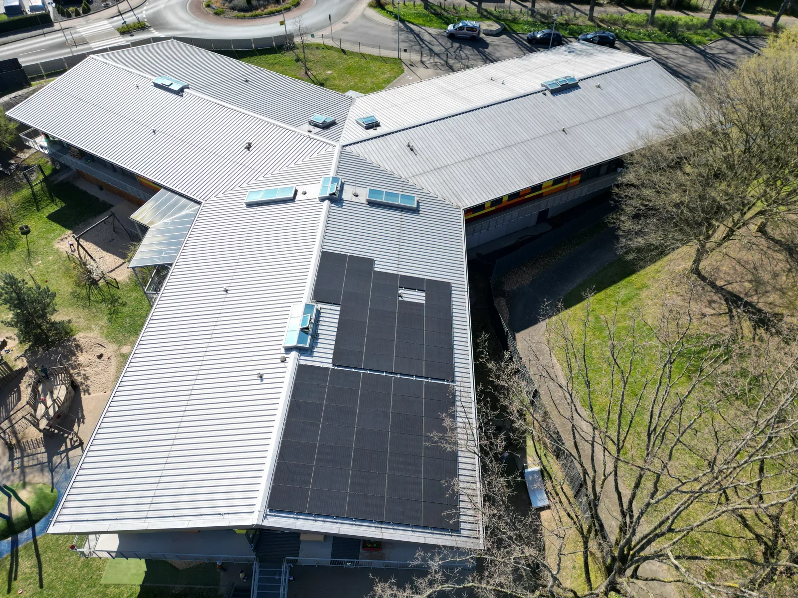 PV-Anlage auf einem Gewerbedach