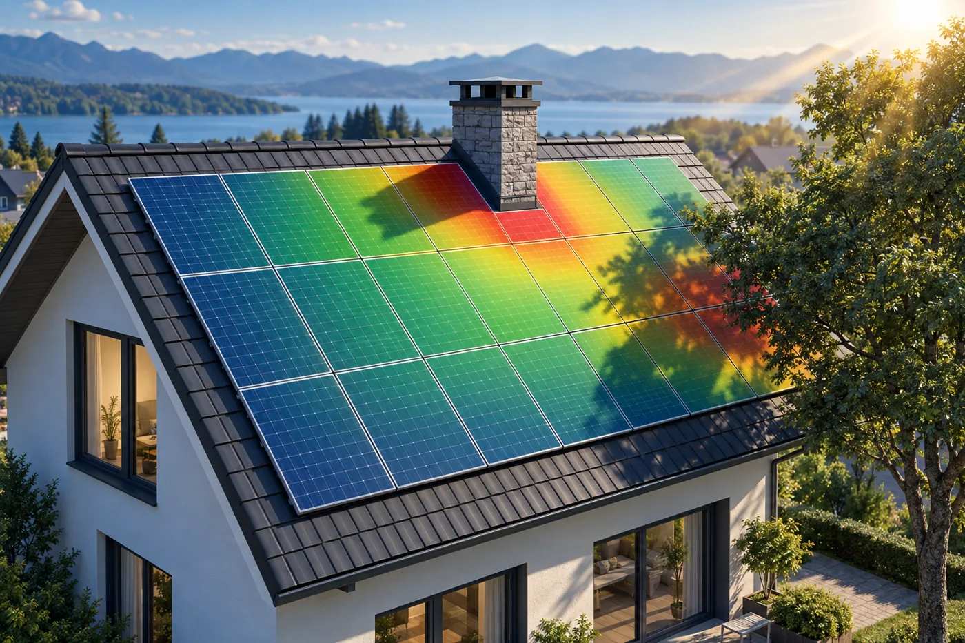 Verschattungsanalyse einer PV-Anlage